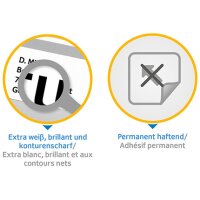 HERMA Universal-Etiketten PREMIUM, 70 x 29,7 mm, weiss