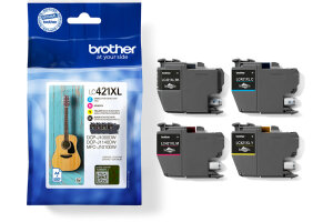 BROTHER Valuepack Tinte CMYBK LC-421XLVAL DCP-J1050 500...