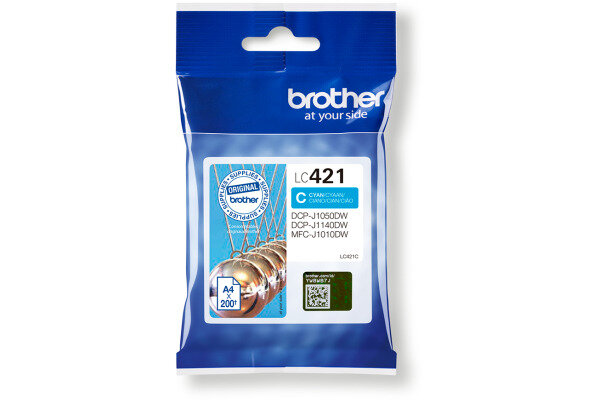 BROTHER Cartouche dencre cyan LC-421C DCP-J1050 200 pages
