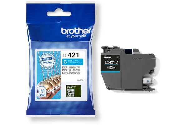 BROTHER Cartouche dencre cyan LC-421C DCP-J1050 200 pages