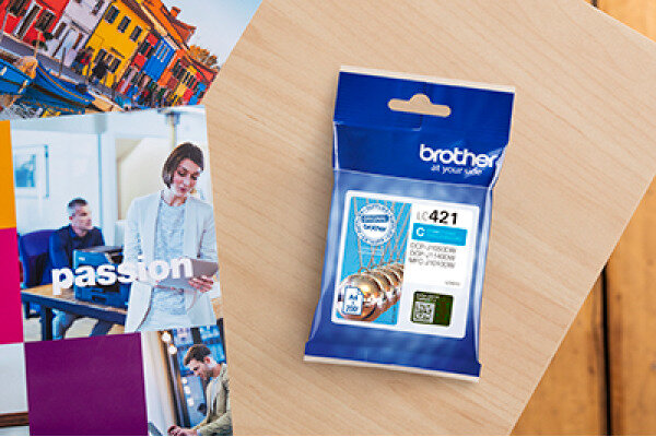 BROTHER Cartouche dencre cyan LC-421C DCP-J1050 200 pages