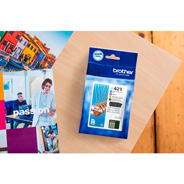 BROTHER Valuepack Tinte CMYBK LC-421VAL DCP-J1050 200 Seiten