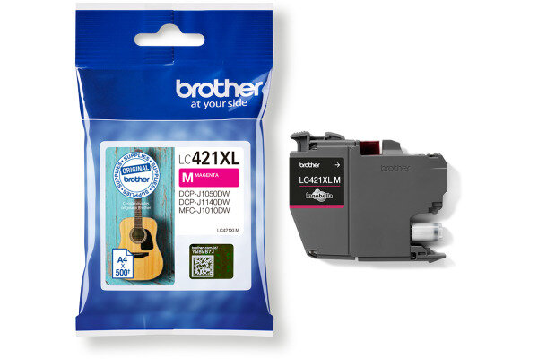 BROTHER Cartouche dencre HY magenta LC-421XLM DCP-J1050 500 pages