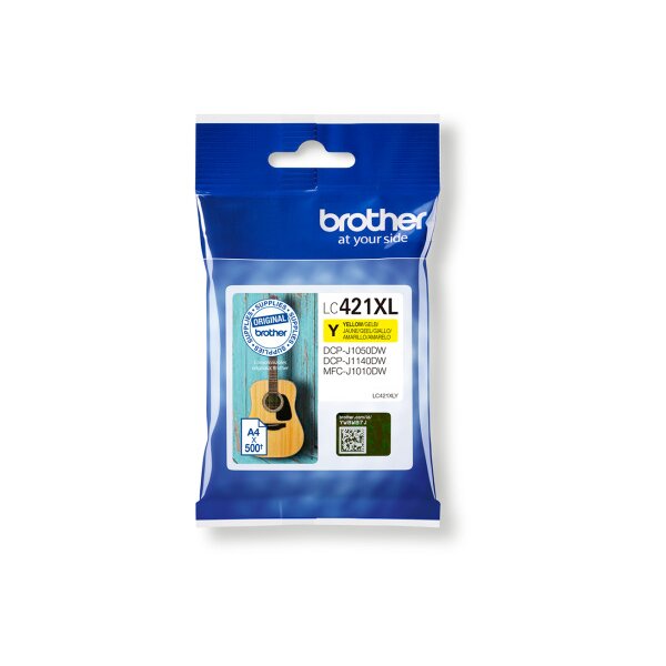 BROTHER Tintenpatrone HY yellow LC-421XLY DCP-J1050 500 Seiten