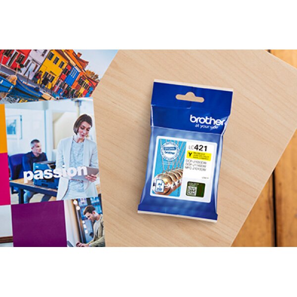 BROTHER Tintenpatrone HY yellow LC-421XLY DCP-J1050 500 Seiten