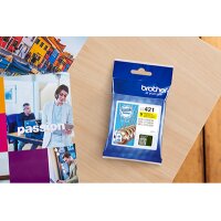 BROTHER Tintenpatrone HY yellow LC-421XLY DCP-J1050 500 Seiten