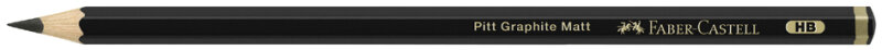 FABER-CASTELL Crayon graphite PITT GRAPHITE Matt, duret&eacute; 14B