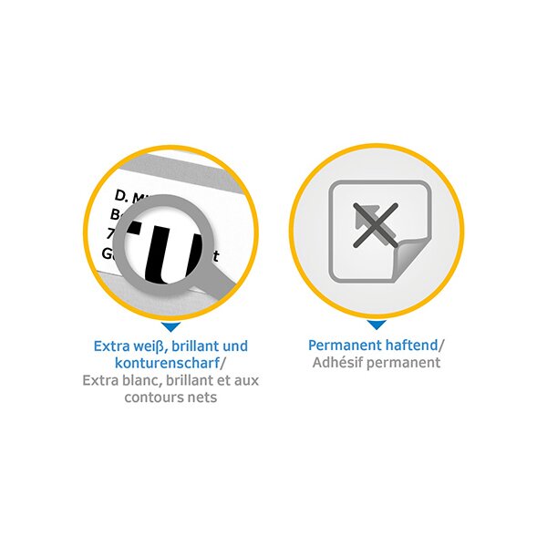 HERMA Etiquette universelle PREMIUM, 105 x 74 mm, blanc