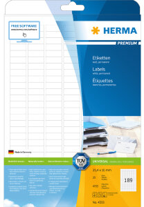 HERMA Étiquette universelle PREMIUM, 70 x 36 mm,...