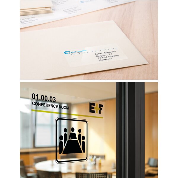 HERMA Folien-Etiketten SPECIAL, 210 x 297 mm, transparent