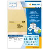 HERMA Étiquette en film SPECIAL, 210 x 297 mm, transparent