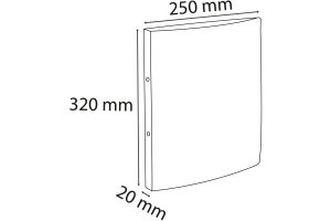 EXACOMPTA Classeur anneaux Colorspan 2cm 542551E 2 anneaux a. élastique noir A4