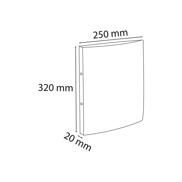 EXACOMPTA Classeur anneaux Colorspan 2cm 542555E 2 anneaux a. &eacute;last. rouge A4