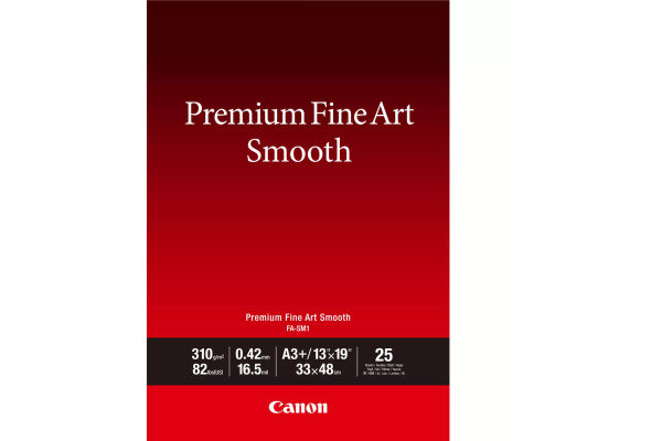 CANON Premium Paper 310g A3+ FASM2A3+ Fine Art Smooth 25 feuilles