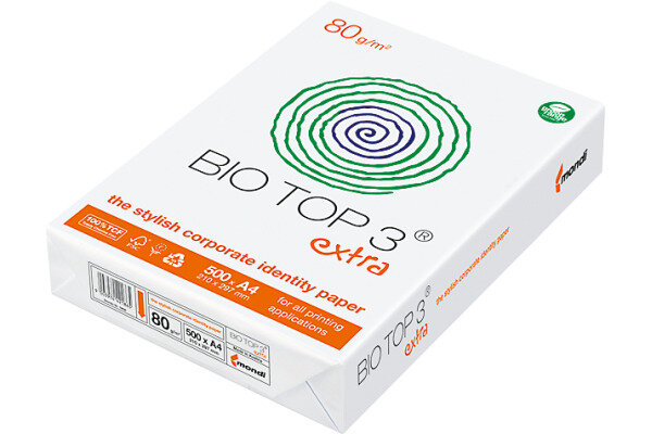 BIO TOP 3 Kopierpapier A4 88008658 80g, weiss 500 Blatt