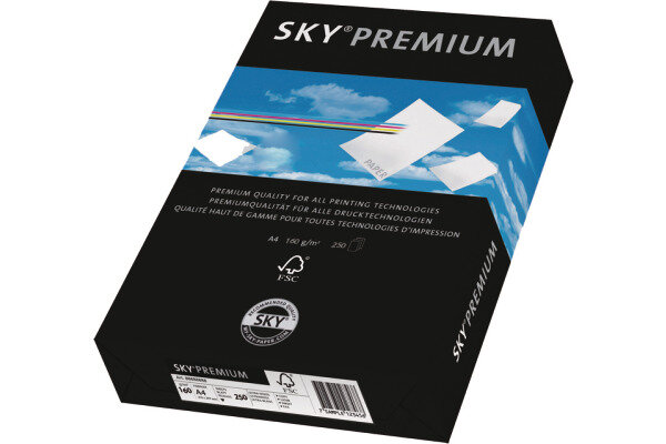 SKY Premium Papier A4 88233204 160g, weiss 250 Blatt