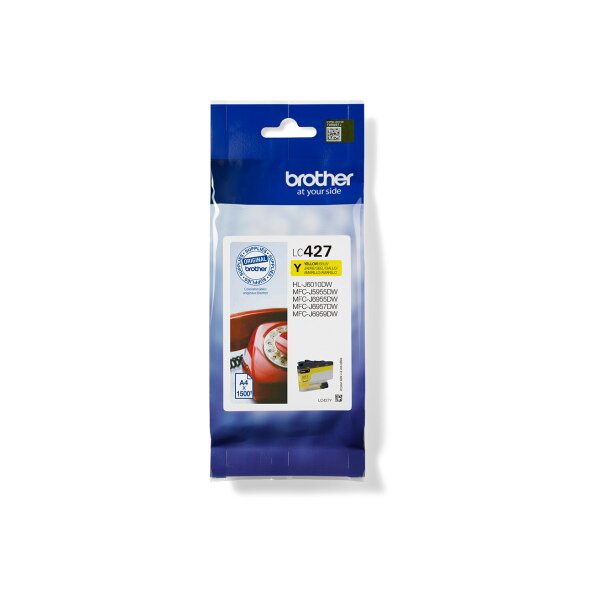 BROTHER Tintenpatrone yellow LC-427Y MFC-J5955 1500 Seiten