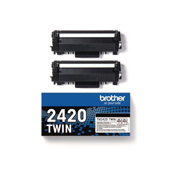 BROTHER Toner Twin Pack schwarz TN-2420TWIN HL-L2350/2370 2x3000 Seiten