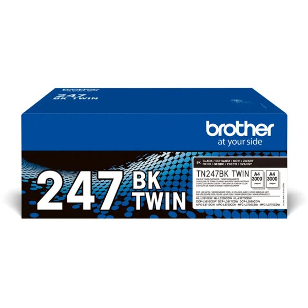 BROTHER Toner HY Twin Pack noir TN-247BKTWIN HL-L3210CW 2x3000 pages
