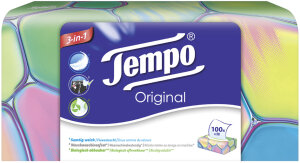 Tempo Taschentücher Original, 4-lagig, weiss, 100er Box