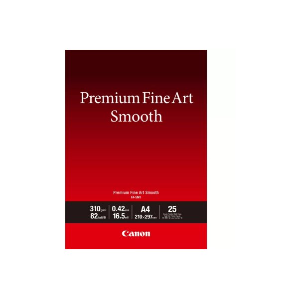 CANON Premium Paper 310g A4 FASM2A4 Fine Art Smooth 25 feuilles