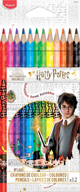 Maped Dreikant-Buntstifte HARRY POTTER, 12er Kartonetui