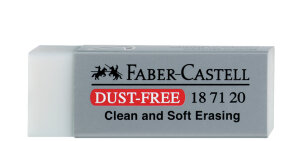 FABER-CASTELL Kunststoff-Radierer DUST-FREE, weiss