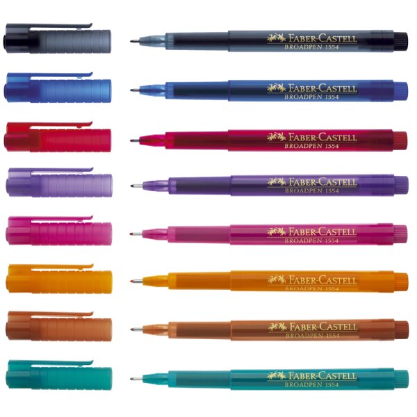 FABER-CASTELL Fineliner BROADPEN, blau