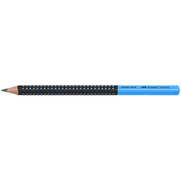 FABER-CASTELL Bleistift Jumbo GRIP TWO TONE, blau