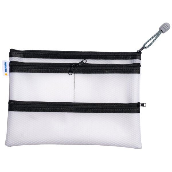 HERMA Pochette à fermeture à zip Multibag, A5, noir