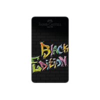 FABER-CASTELL Farbstifte Black Edition 116413 12 Farben,...