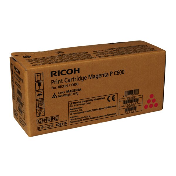 RICOH Toner magenta 408316 P C600 12000 pages