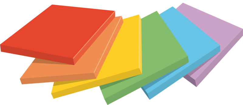 Post-it Bloc-note super sticky notes, 1277 x 76 mm, Playful