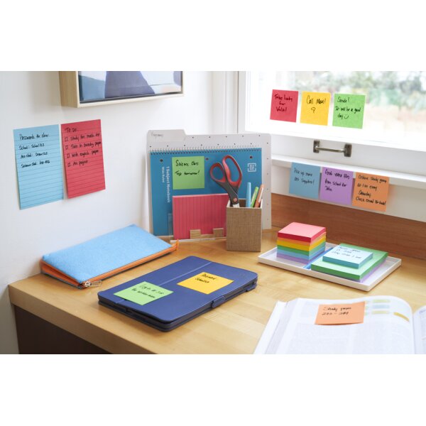 Post-it Haftnotizen super sticky notes, 127 x 76 mm, Playful
