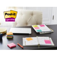 Post-it Haftnotizen super sticky notes, 127 x 76 mm, Playful