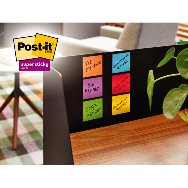 Post-it Bloc-note adhésif super sticky z-notes, 76 x 76 mm