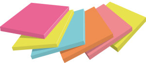 Post-it Haftnotizen notes, 76 x 76 mm, Poptimistic
