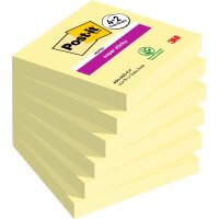 Post-it Haftnotizen super sticky notes, 76 x 76 mm, 4+2