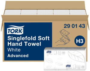TORK Singlefold Handtuchpapier, 226 x 230 mm, weiss, Z-Falz