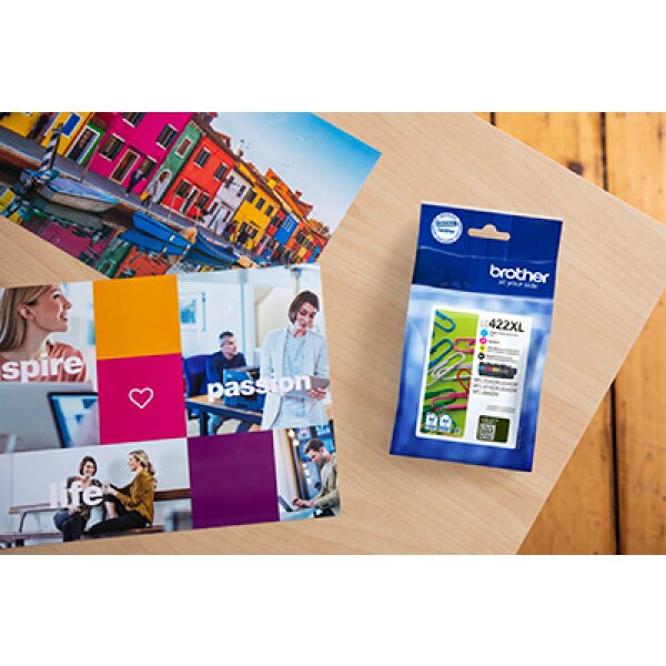 BROTHER Valuepack encre CMYBK LC-422XLVAL MFC-J5340 3000/1500 pages