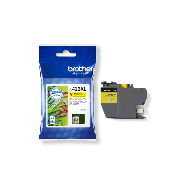 BROTHER Cartouche dencre HY yellow LC-422XLY MFC-J5340 1500 pages