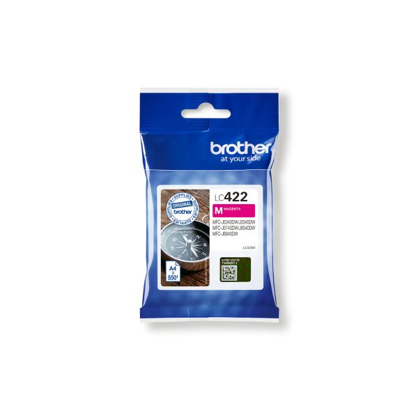 BROTHER Cartouche dencre magenta LC-422M MFC-J5340 550 pages