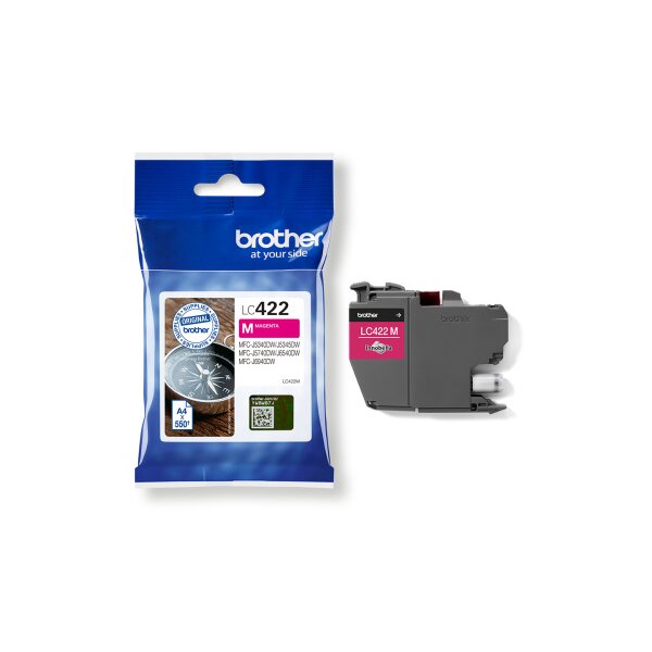 BROTHER Cartouche dencre magenta LC-422M MFC-J5340 550 pages