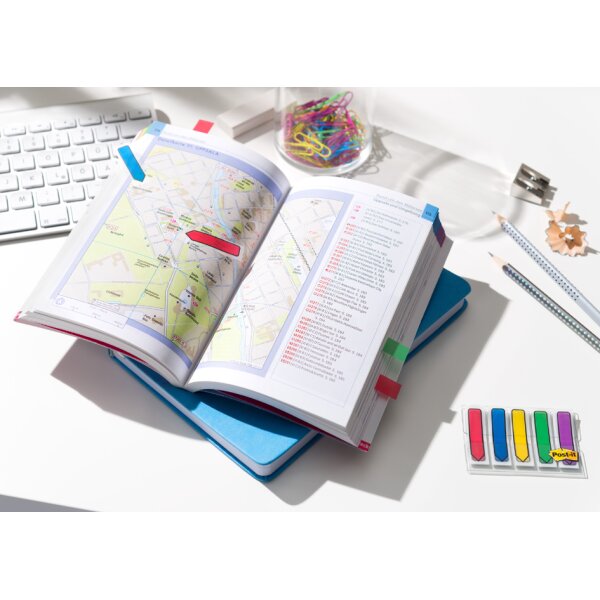 Post-it Haftmarker Index Pfeile, 11,9 x 43,2 mm, 5-farbig