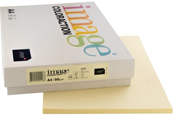 IMAGE COLORACTION Kopierpapier Atoll A4 294337 80g, elfenbein 500 Blatt