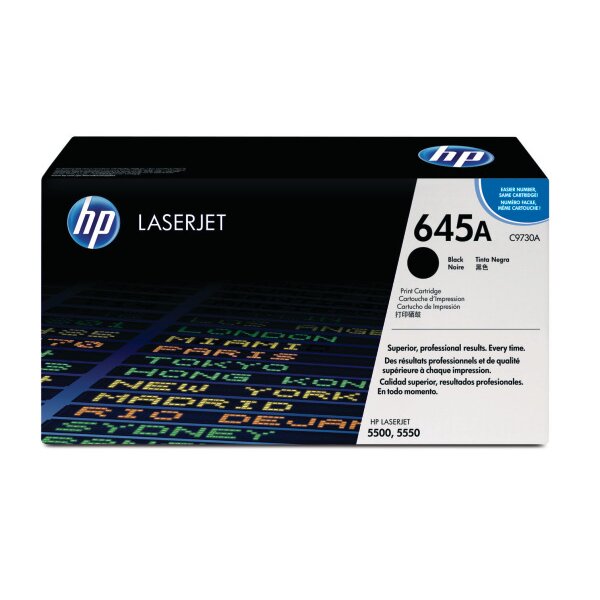 HP Toner-Modul 645A schwarz C9730A Color LaserJet 5500 13000 S.