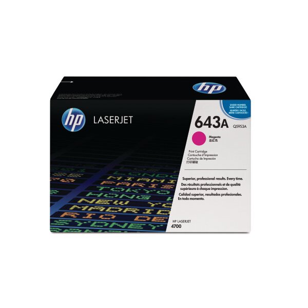 HP Cartouche toner 643A magenta Q5953A Color LaserJet 4700 10000 p.