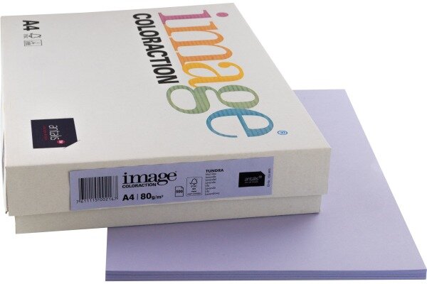 IMAGE COLORACTION Kopierpapier Tundra A4 274574 80g, lavendel 500 Blatt