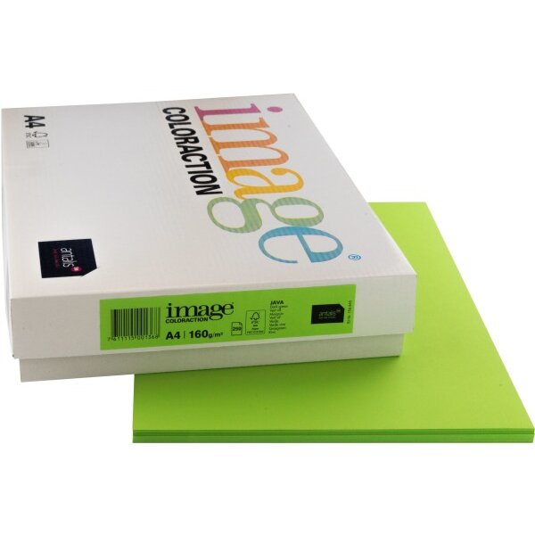 IMAGE COLORACTION Kopierpapier Java A4 266767 maigrün, 160g 250 Blatt