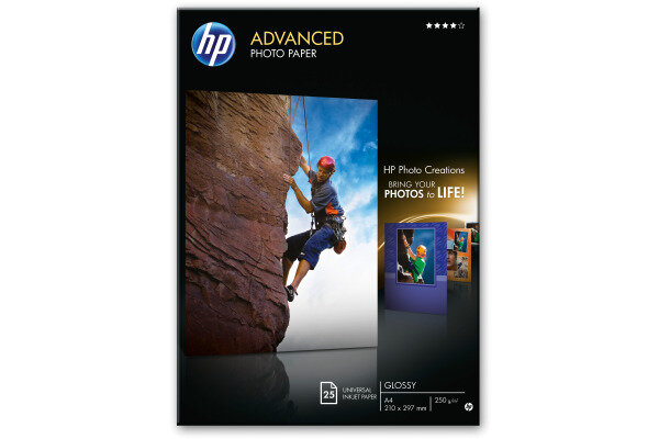 HP Advanced Glossy Photo Paper A4 Q5456A InkJet 250g 25 Blatt